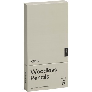 Karst<sup>®</sup> 5er-Pack 2B holzlose Graphitstifte, grau
