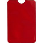 Kartenhalter 'Check' aus Aluminium, Rot (8185-08)