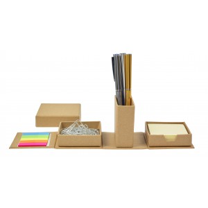 Notiz-Wrfel aus recycelter Pappe Vicky, Braun