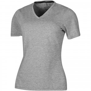 Kawartha short sleeve women's organic t-shirt, Grey melange (T-shirt, 90-100% cotton)