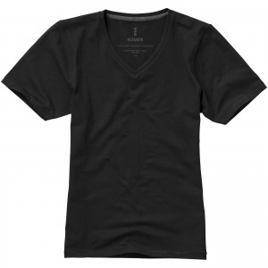 Kawartha short sleeve women's organic t-shirt, solid black (T-shirt, 90-100% cotton)