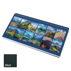 Kpes asztali naptr - Hegyek, zld (Calendars)