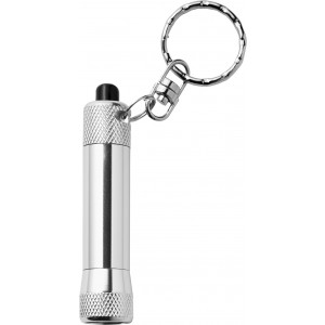 Aluminium 2-in-1 key holder Audrey, silver (Keychains)