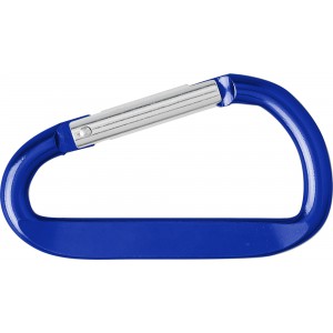 Aluminium carabiner key chain Guilermo, blue (Keychains)