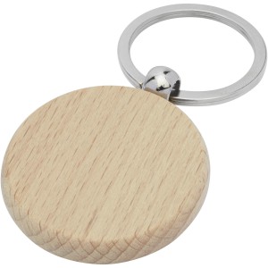 Giovanni beech wood round keychain, Wood (Keychains)