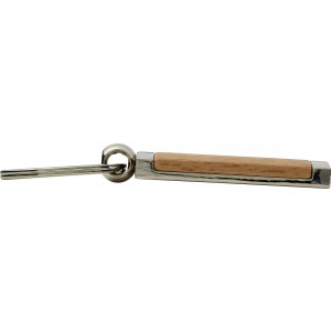 Metal and wooden key holder Jennie, brown (Keychains)