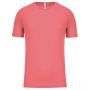 KIDS' SHORT SLEEVED SPORTS T-SHIRT, Coral