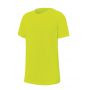 KIDS' SHORT SLEEVED SPORTS T-SHIRT, Fluorescent Yellow