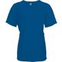 KIDS' SHORT SLEEVED SPORTS T-SHIRT, Sporty Royal Blue