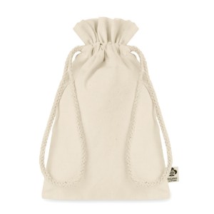Small organic cotton gift bag, Beige <font size=1>[ENG]</font>