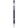 Kish ballpoint pen with silver finish (black ink), Navy