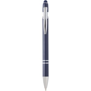 Kish ballpoint pen with silver finish (blue ink), Navy (Metallic pen)