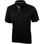 Kiso short sleeve men's cool fit polo, solid black (3908499)