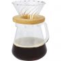 Geis 500 ml glass coffee maker, Transparent, Natural