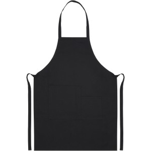 Khana 280 g/m2 cotton apron, Solid black (Apron)