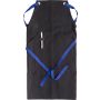 Polyester and cotton apron Liana, cobalt blue