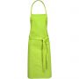 Reeva 100% cotton apron with tie-back closure, Lime