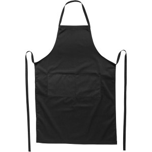 Viera apron with 2 pockets, solid black (Apron)