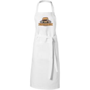 Viera apron with 2 pockets, White (Apron)