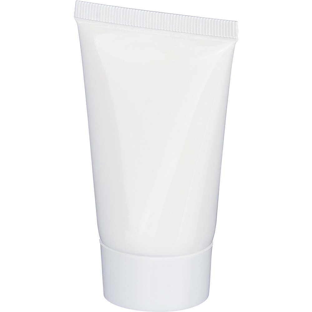 PE sunscreen tube Maelis, white (Körperpflegeprodukte)