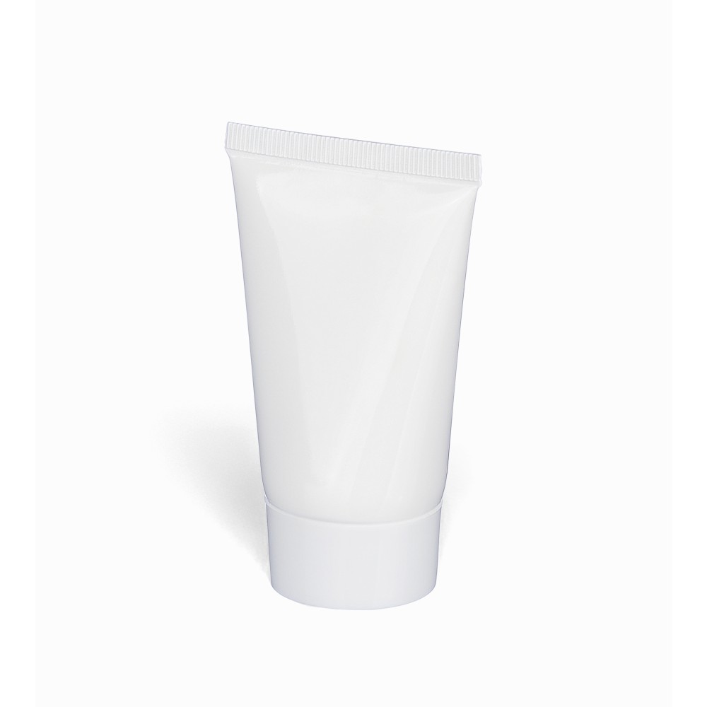 PE sunscreen tube Maelis, white (Körperpflegeprodukte)
