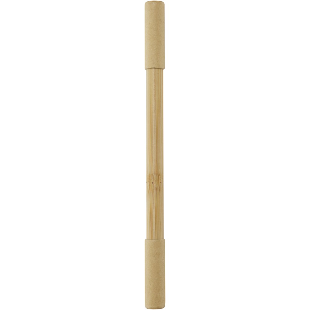Samambu Bambus Duo Kugelschreiber, natur (Kugelschreiber aus Holz, Bambus, Karton)