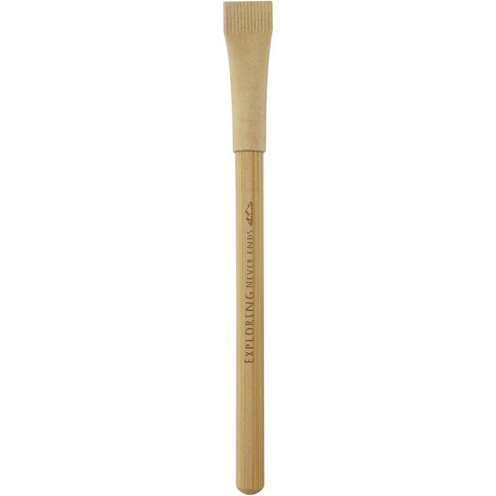 Seniko tintenloser Bambus Kugelschreiber, natur (Kugelschreiber aus Holz, Bambus, Karton)