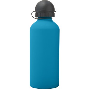 Trinkflasche 'Cap' aus Aluminium, Blau