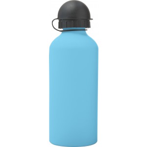 Trinkflasche 'Cap' aus Aluminium, Hellblau