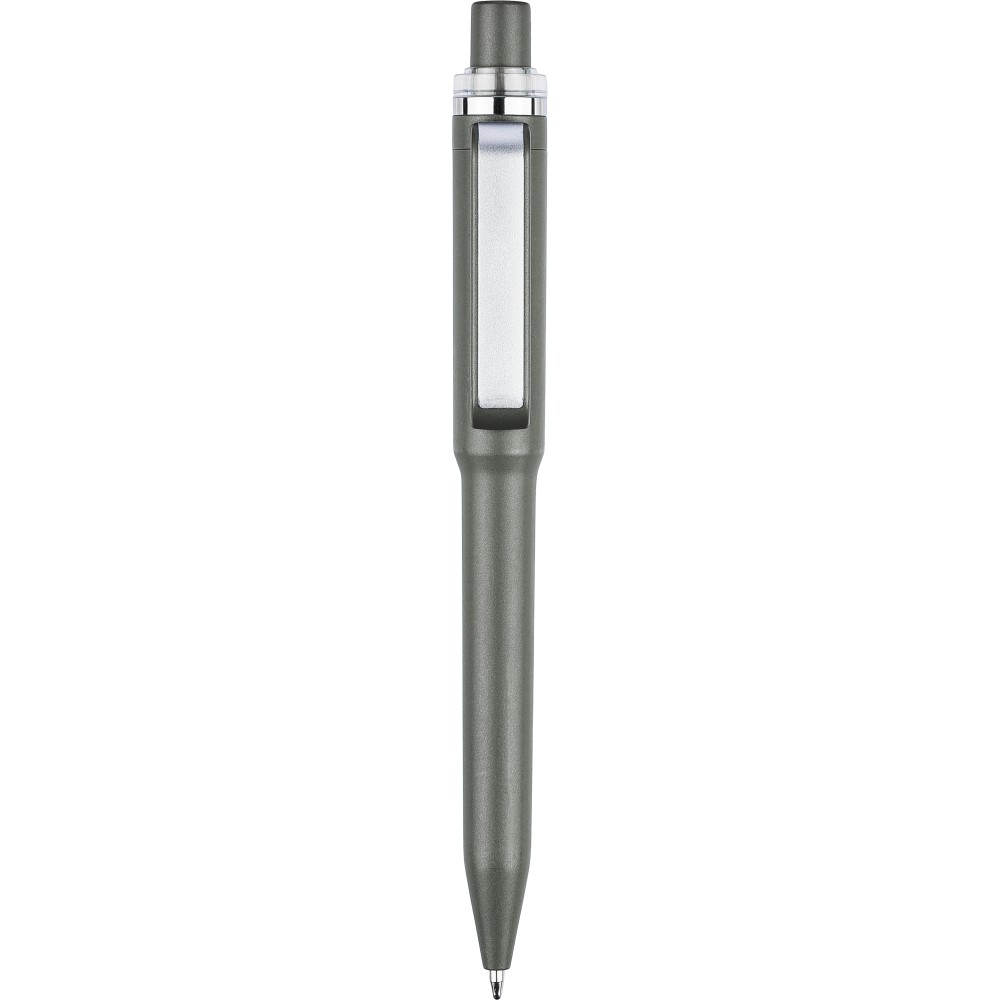Recycled ABS ballpen Zephyra, anthracite (Kunststoffkugelschreiber)