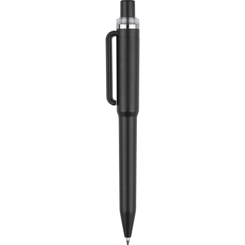 Recycled ABS ballpen Zephyra, black (Kunststoffkugelschreiber)