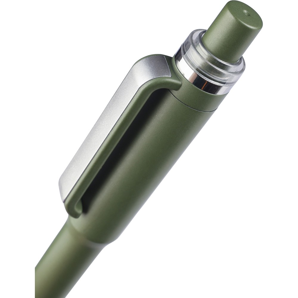 Recycled ABS ballpen Zephyra, green (Kunststoffkugelschreiber)