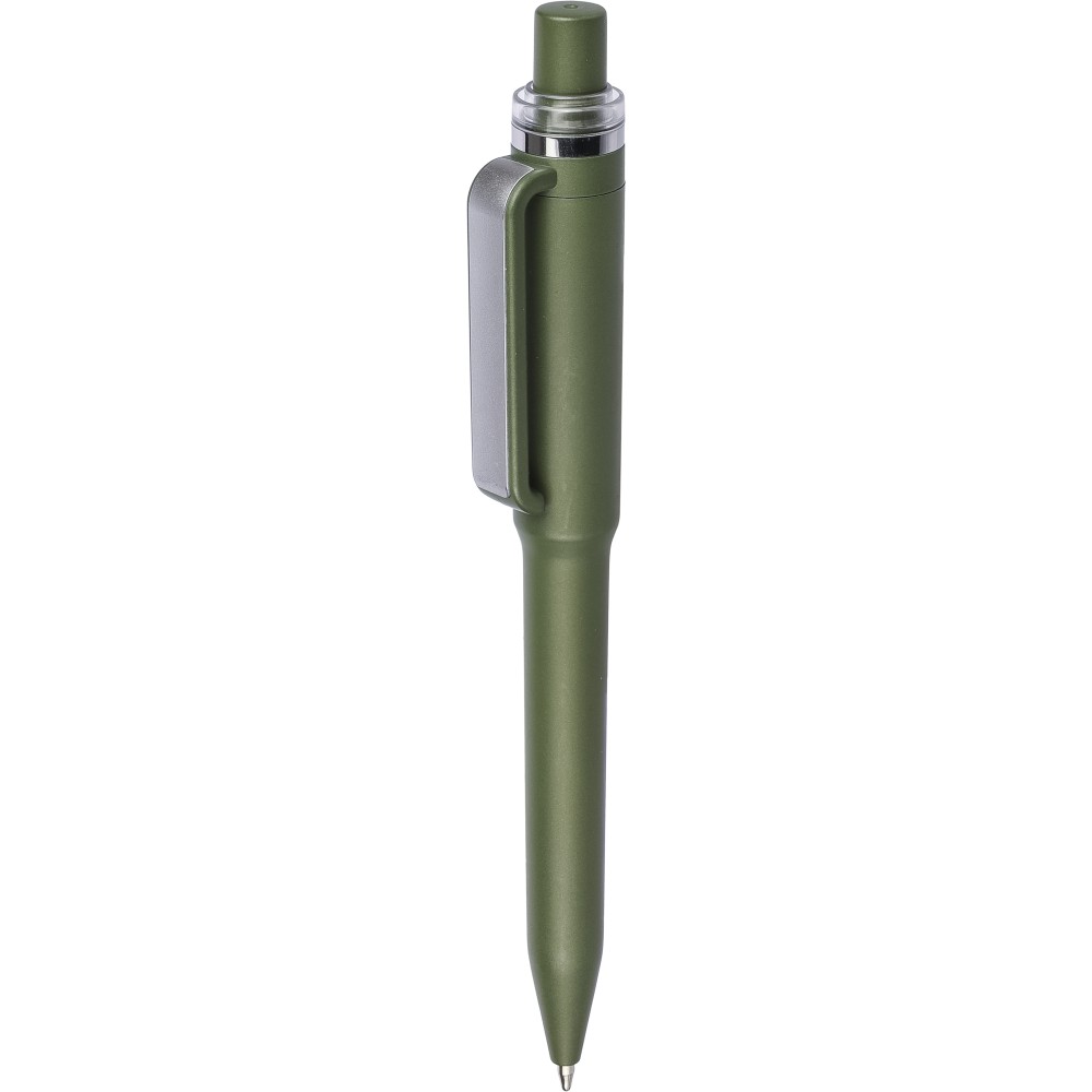 Recycled ABS ballpen Zephyra, green (Kunststoffkugelschreiber)