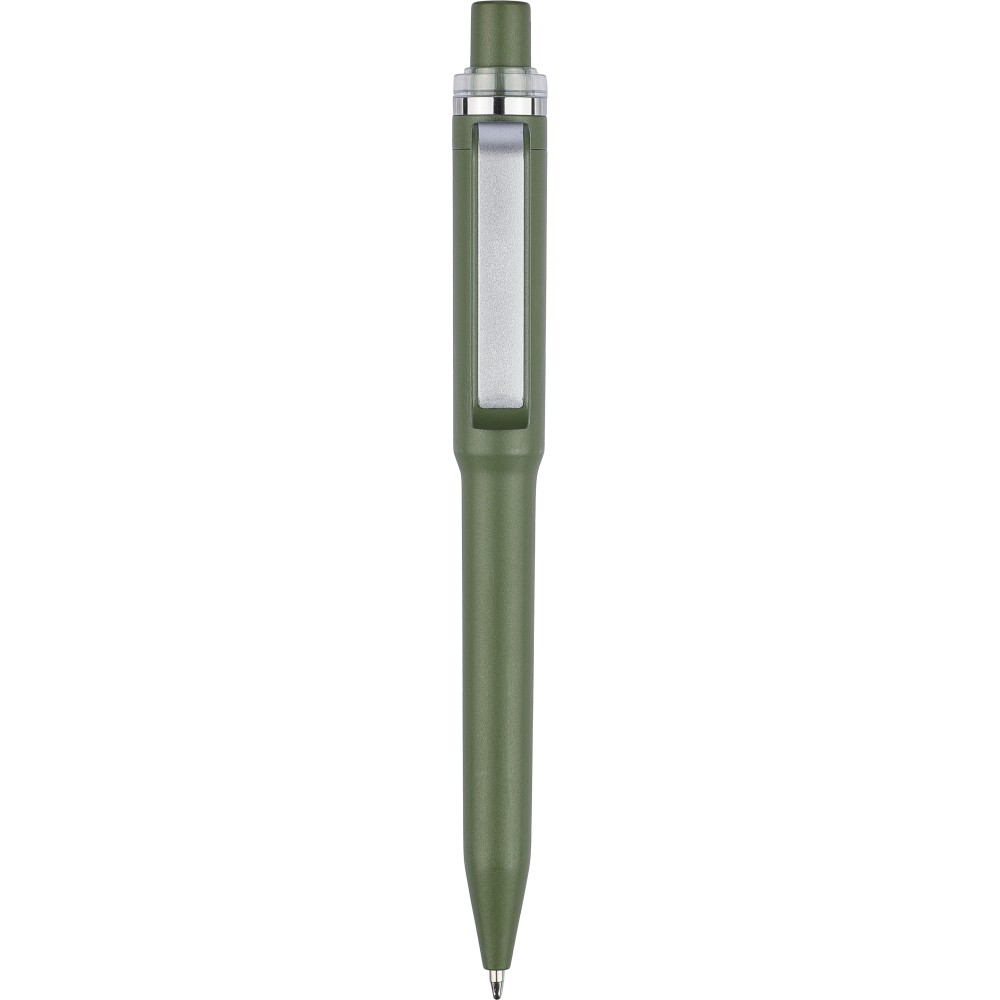 Recycled ABS ballpen Zephyra, green (Kunststoffkugelschreiber)