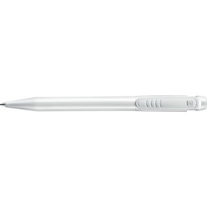 Stilolinea ABS Pier Kugelschreiber mit farbigem Clip, Weiß
