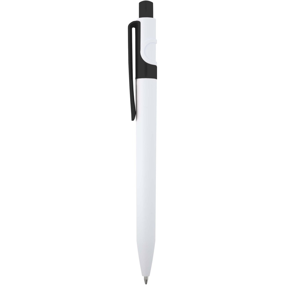 Unica recycled plastic ballpoint pen (blue ink), Lime green (Kunststoffkugelschreiber)
