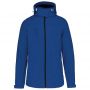 LADIES' DETACHABLE HOODED SOFTSHELL JACKET, Dark Royal Blue