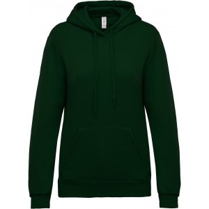 LADIES? HOODED SWEATSHIRT, Forest Green (Pullovers)