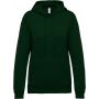 LADIES? HOODED SWEATSHIRT, Forest Green