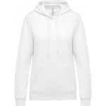 LADIES? HOODED SWEATSHIRT, White (KA473WH)