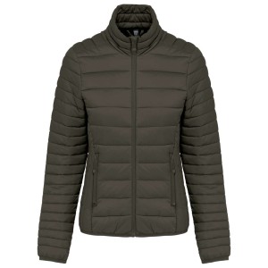 LADIES' LIGHTWEIGHT PADDED JACKET, Dark Khaki (Jackets)