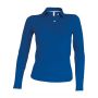 LADIES' LONG-SLEEVED POLO SHIRT, Light Royal Blue