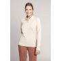 LADIES' LONG-SLEEVED POLO SHIRT, Light Sand