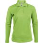 LADIES' LONG-SLEEVED POLO SHIRT, Lime