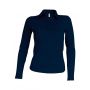 LADIES' LONG-SLEEVED POLO SHIRT, Navy