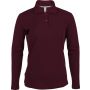 LADIES' LONG-SLEEVED POLO SHIRT, Wine