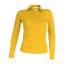 LADIES' LONG-SLEEVED POLO SHIRT, Yellow