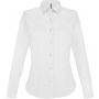 LADIES' LONG-SLEEVED STRETCH SHIRT, White