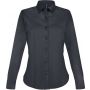 LADIES' LONG-SLEEVED STRETCH SHIRT, Zinc