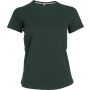 LADIES' SHORT SLEEVE CREW NECK T-SHIRT, Forest Green